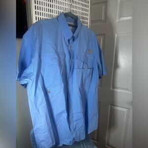 Columbia Sky Blue Casual Shirt